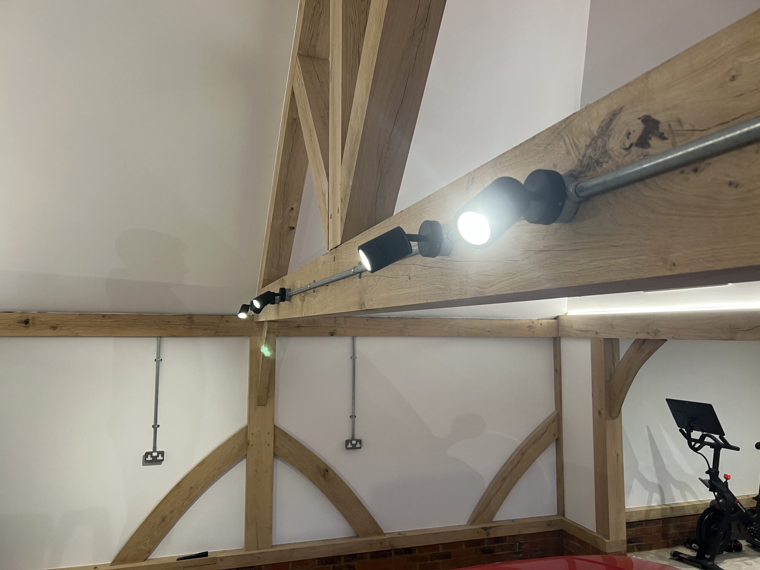 Room downlight installation